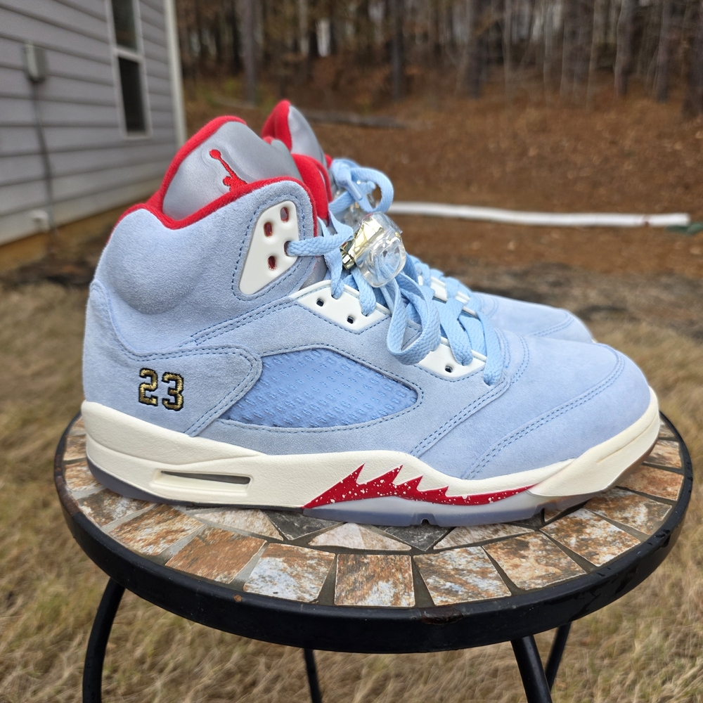 Air Jordan Trophy Room x Air Jordan 5 Retro Ice Blue CI1899-007 Men Size 8 New